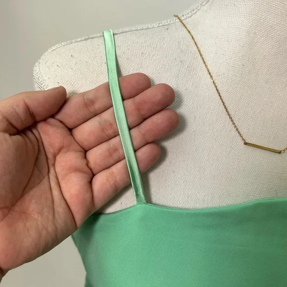 NEW! Petal & Pup Zahra Asymmetrical Neckline Midi Dress in Green - Picture 7 of 17